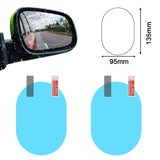 2pcs set car rearview mirror waterproof sticker window transparent film Anti fog anti-glare window foil auto protective stickers