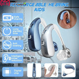 Rechargeable Mini Digital Hearing Aid Sound Amplifiers Wireless Ear Aids for Elderly Moderate to Severe Loss Drop Shipping
